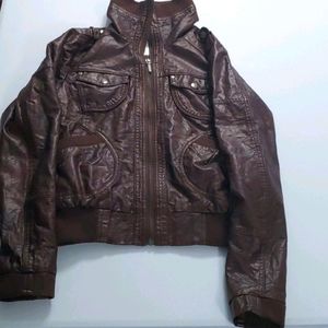 Maurices brown faux leather jacket